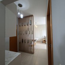 corredor vista para sala