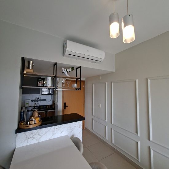 sala vista para cozinha