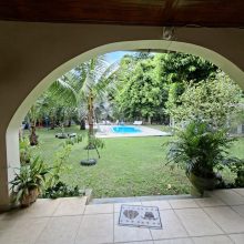 vista para piscina