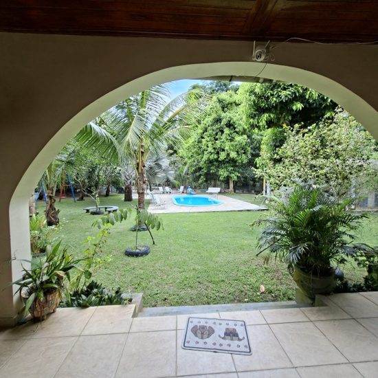 vista para piscina